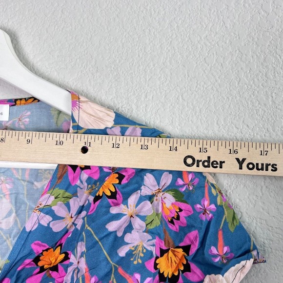 Lovers + Friends Blue Floral Crop Top - Picture 4 of 8